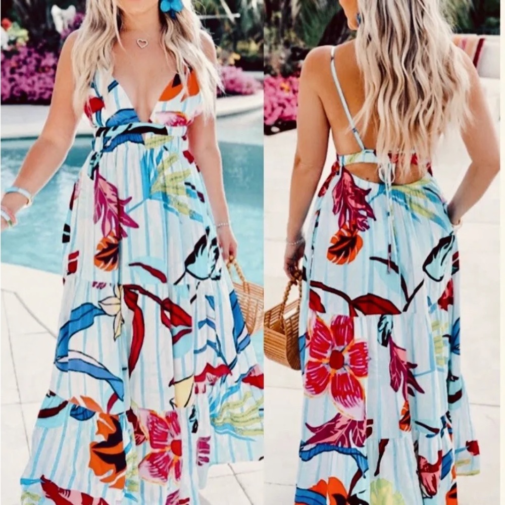 Amazon the Drop x WhitneynRife Floral Dress, NWT, size XL